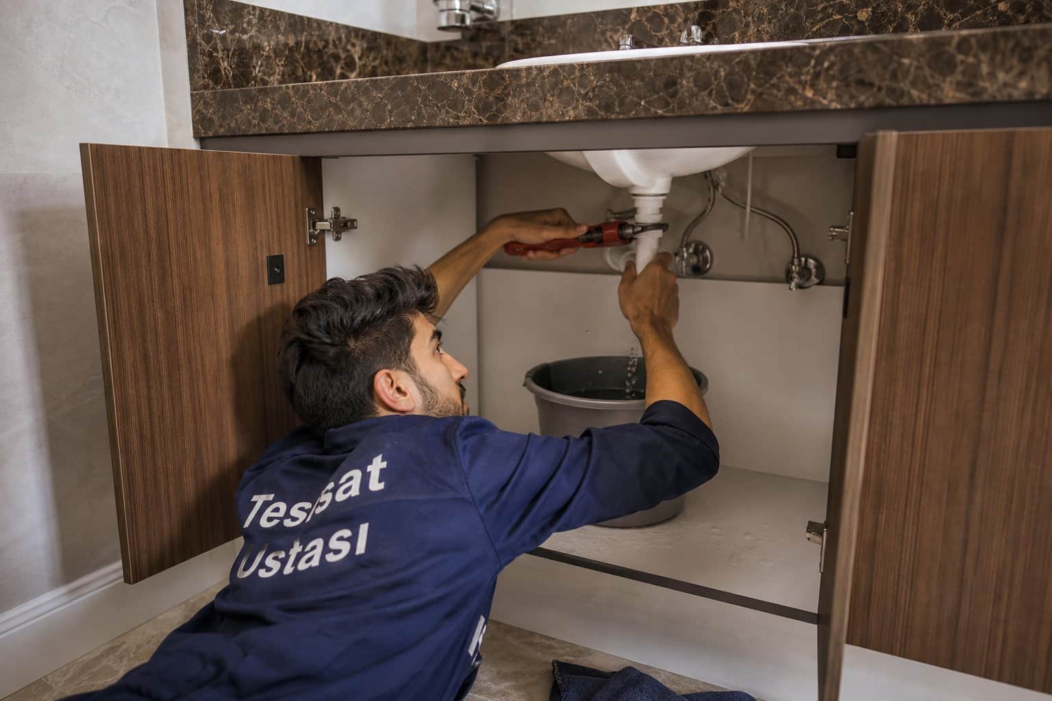 Lavabo Sifon Tamiri çalışma görseli 2